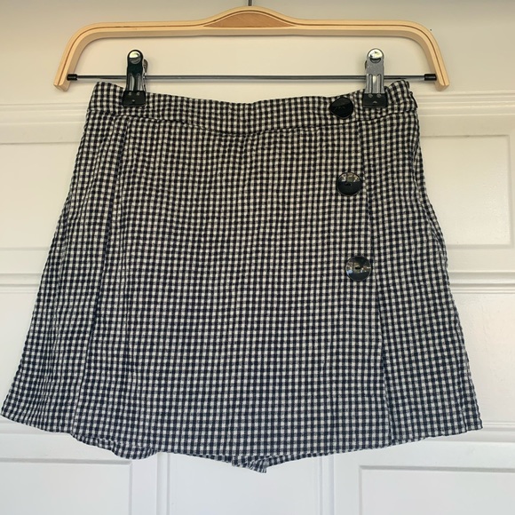 Zara Other - Zara Kids Black/White Checkered Skort-size 11-12
